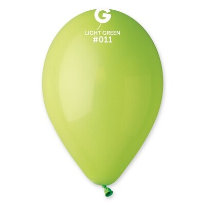 12" Latex Balloon- Light Green #011 - G110