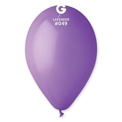 12" Latex Balloon- Lavender #049 - G110