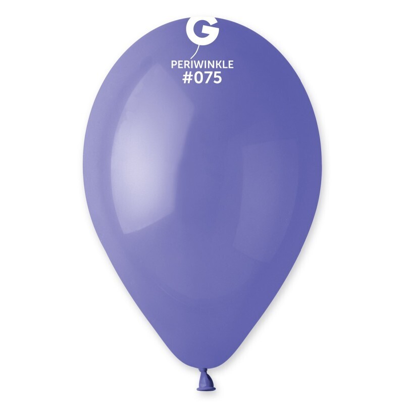 12 Periwinkle colored Gemar 12" latex balloon