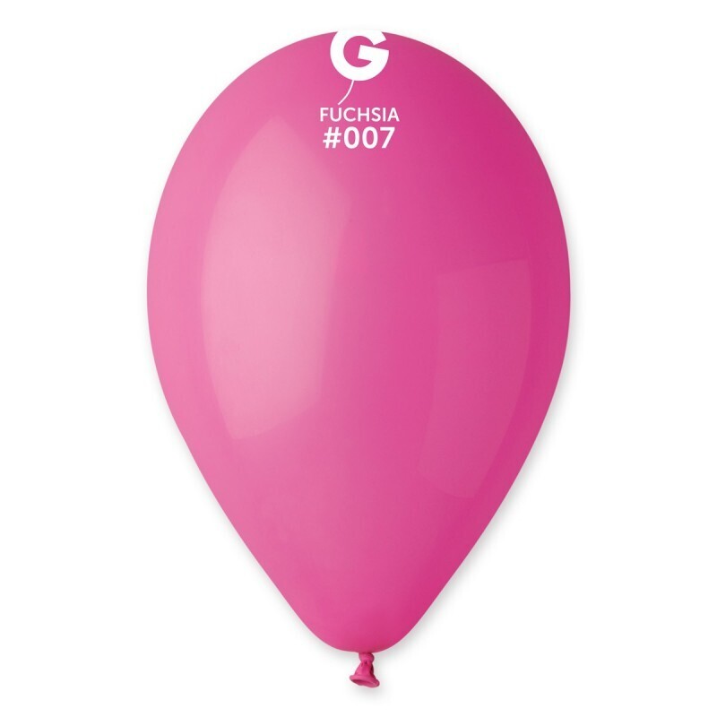 12 Fuchsia colored Gemar 12" latex balloon