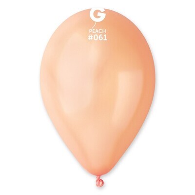 12" Latex Balloon- Metallic Peach #061 - G110