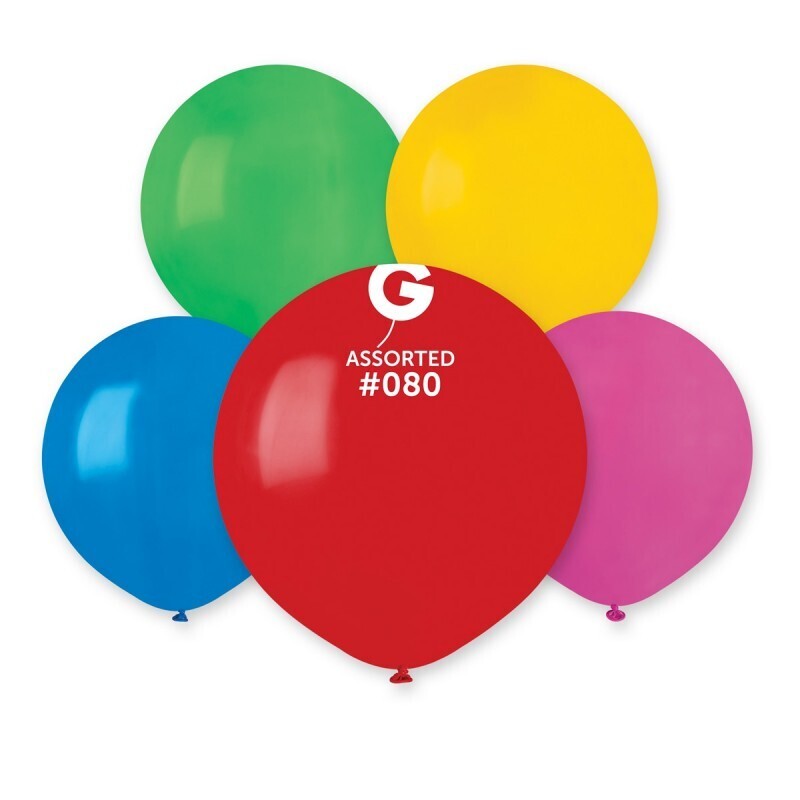 classic assorted colored Gemar 19&quot; latex balloon