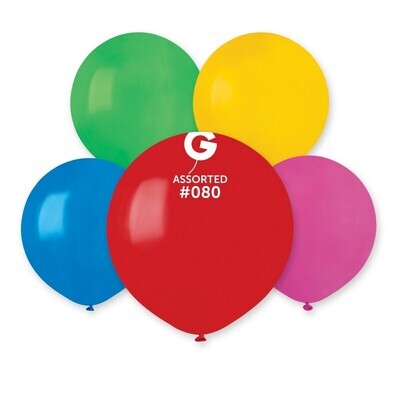 19" Latex Balloon- Classic Assortment - G150