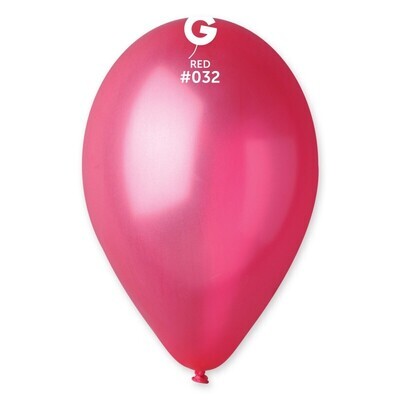 12" Latex Balloon- Metallic Red #032 - G110
