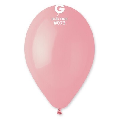 12" Latex Balloon- Baby Pink #073 - G110