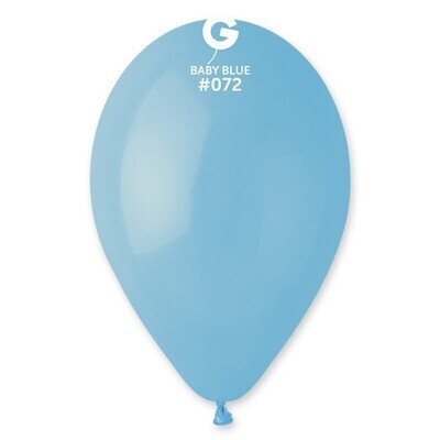 12" Latex Balloon- Baby Blue #072 - G110