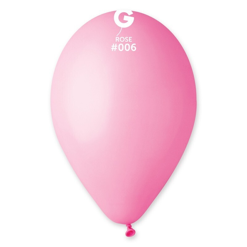 12 Rose colored Gemar 12" latex balloon
