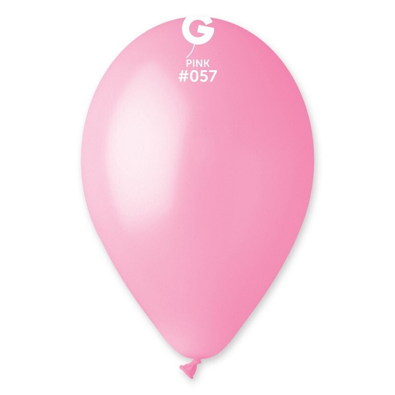 Pink colored Gemar 12&quot; latex balloon