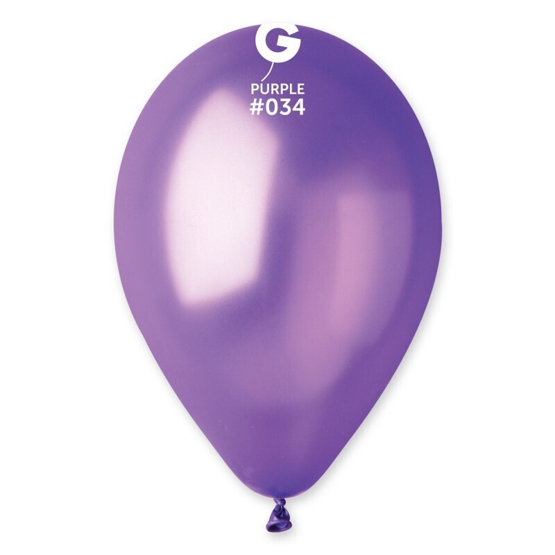 12&quot; Latex Balloon- Metallic Purple #034 - G110