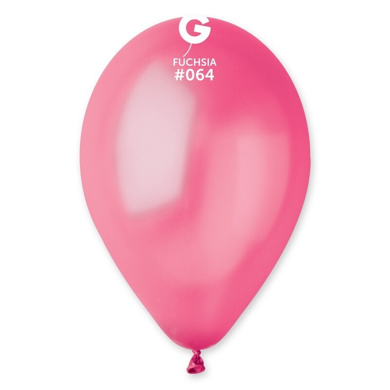 12 Metallic Fuchsia colored Gemar 12" latex balloon