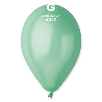 12" Latex Balloon- Metallic Aquamarine #062 - G110