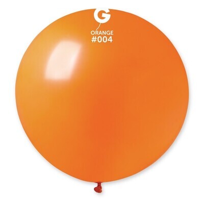 31" Latex Balloon- Orange #004 - G30