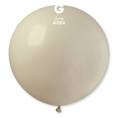 31" Latex Balloon- Latte #084 - G30