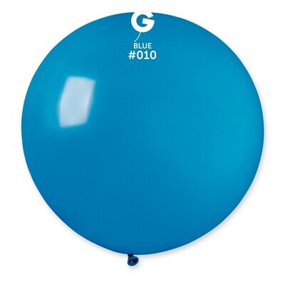 31" Latex Balloon- Blue #010 - G30