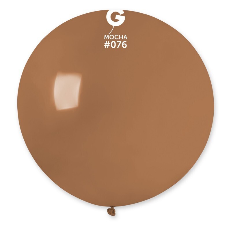 31" Latex Balloon- Mocha #076 - G30
