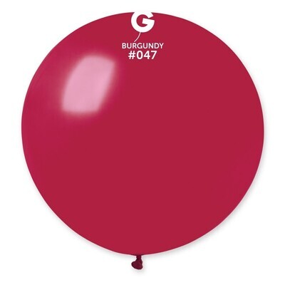 31" Latex Balloon- Burgundy #047 - G30