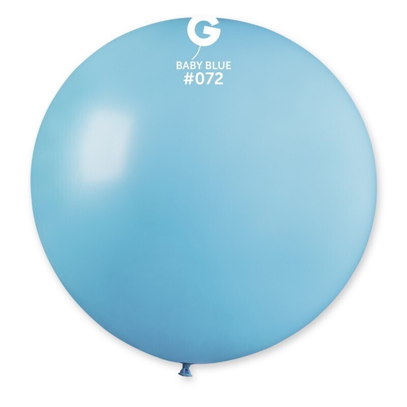 31&quot; Latex Balloon- Baby Blue #072 - G30