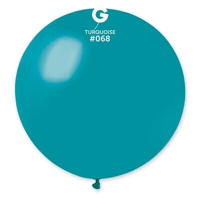 31" Latex Balloon- Turquoise #068 - G30