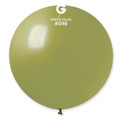 31" Latex Balloon- Olive #098 - G30