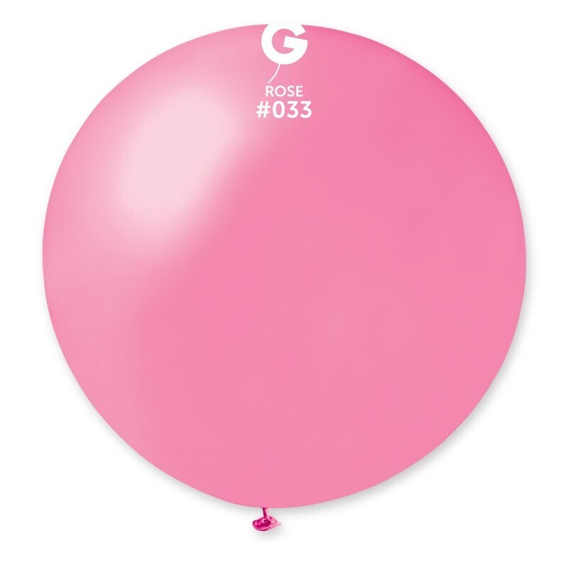 31&quot; Latex Balloon- Metallic Rose #033 - GM30