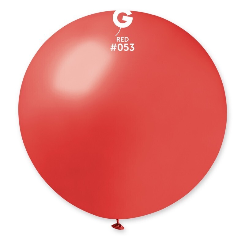 31&quot; Latex Balloon- Metallic Red #053 - GM30