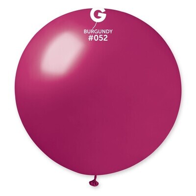31" Latex Balloon- Metallic Burgundy #052 - GM30