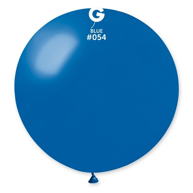 31&quot; Latex Balloon- Metallic Blue #054 - GM30