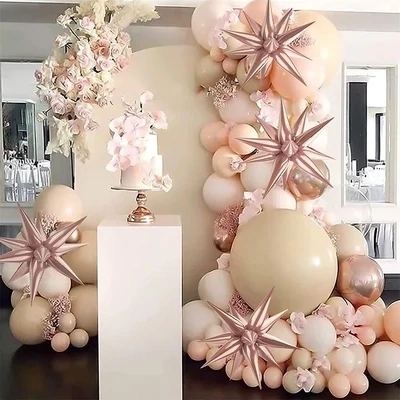 DecoChamp Starburst 3D Foil Balloons