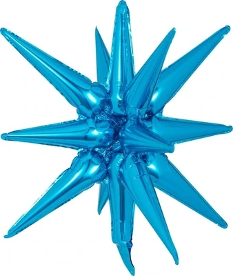 Starburst 3D Foil Balloon 22" Small Blue