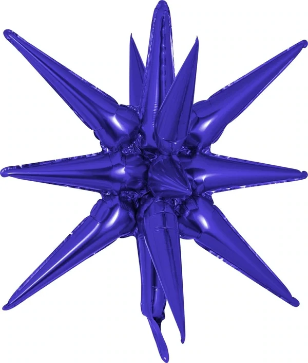 Starburst 3D Foil Balloon 22&quot; Small Purple