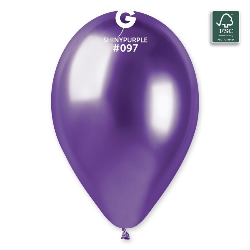 13" Latex Balloon- Shiny Purple #097