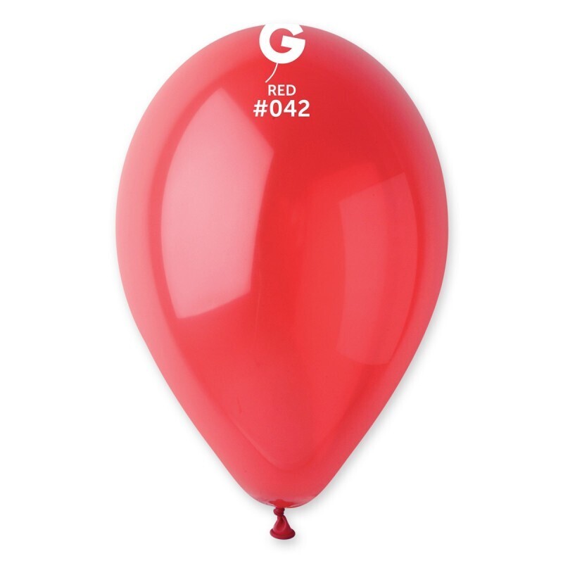 12 Red colored Gemar 12" latex balloon