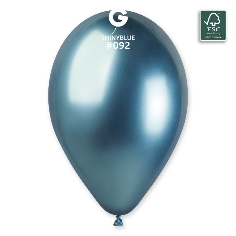 13&quot; Latex Balloon- Shiny Blue #092