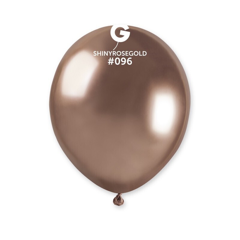 5&quot; Latex Balloon- Shiny Rose Gold #096