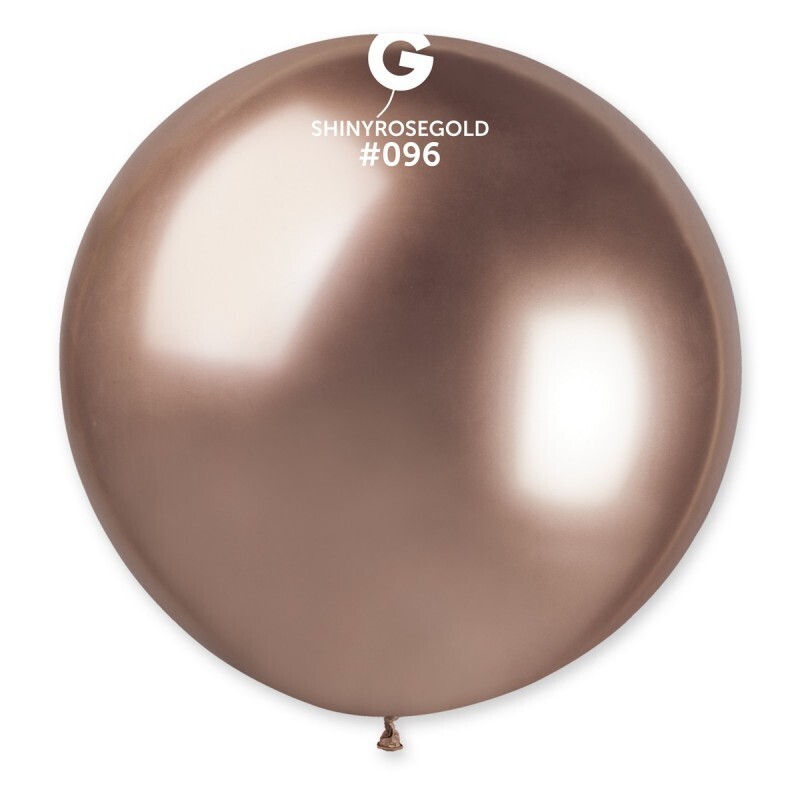 31" Latex Balloon- Shiny Rose Gold #96