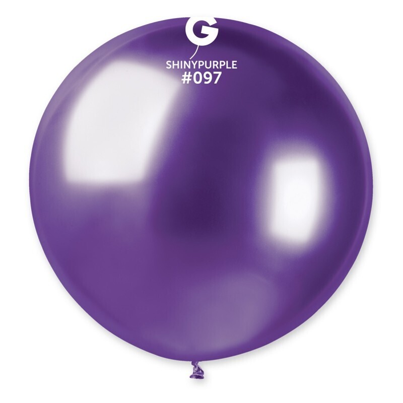 31" Latex Balloon- Shiny Purple #97