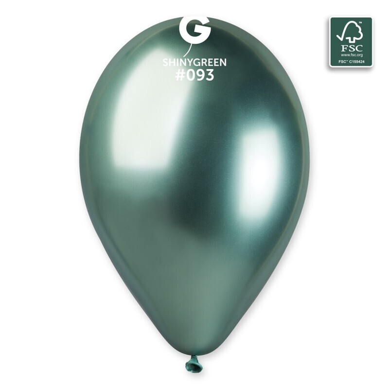 13" Latex Balloon- Shiny Green #093