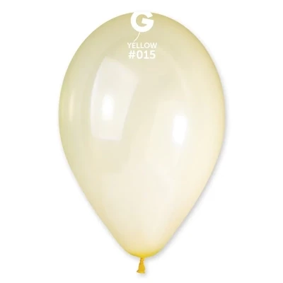 13" Latex Balloon-Crystal Yellow #015