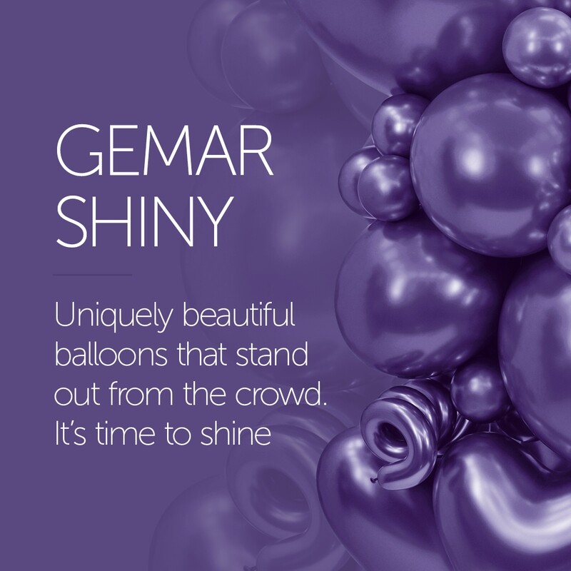 5" Latex Balloon- Shiny Purple #097