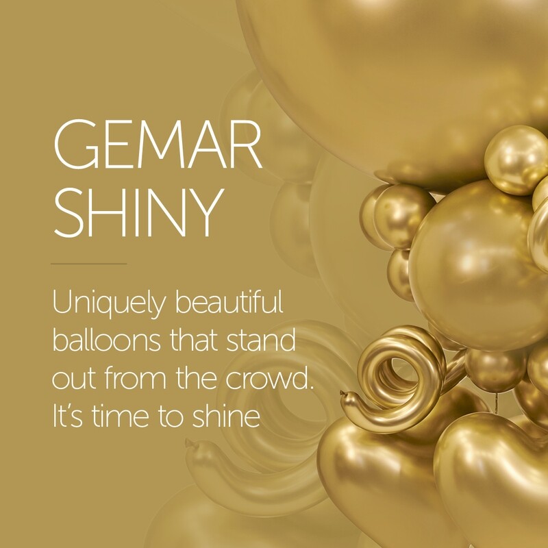 5" Latex Balloon- Shiny Gold #088