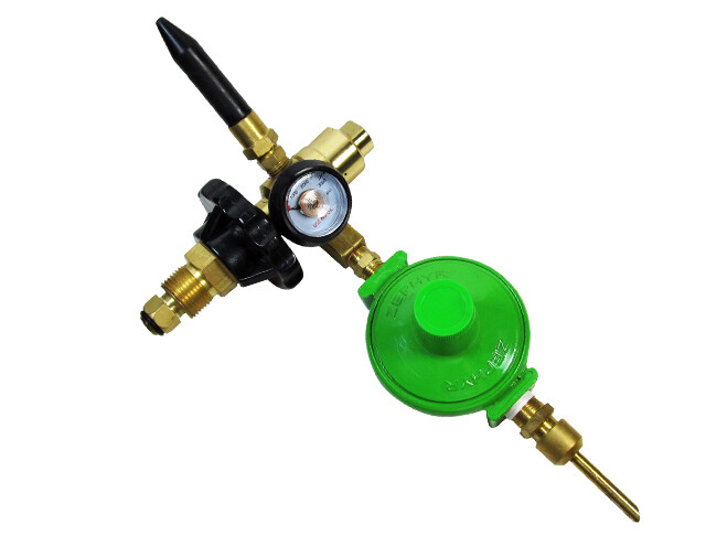 Balloon inflator with a latex and foil tip