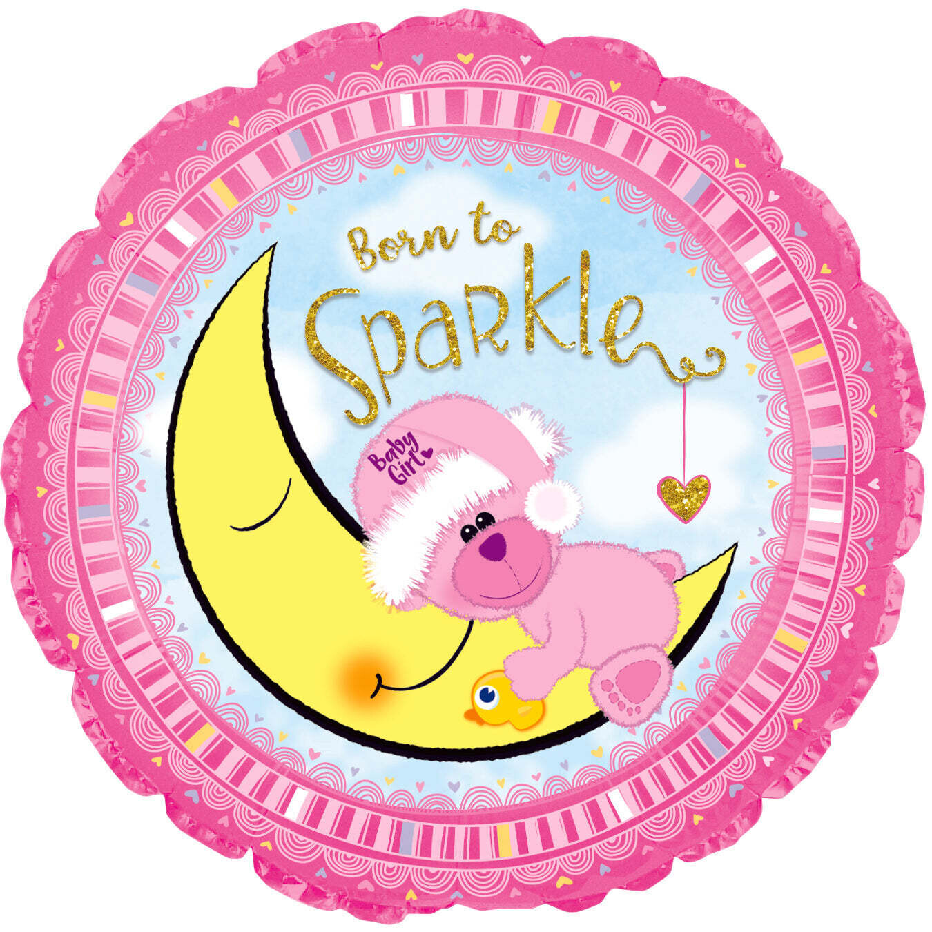 17&quot; Born To Sparkle It&#39;s a Girl