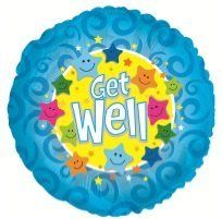 17&quot; Get Well Soon Blue