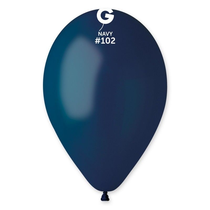 12 12" Latex Balloon- Navy #102 - G110