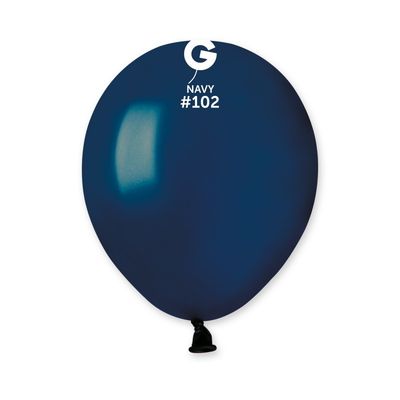 5" Latex Balloon- Navy Blue #102 - A50