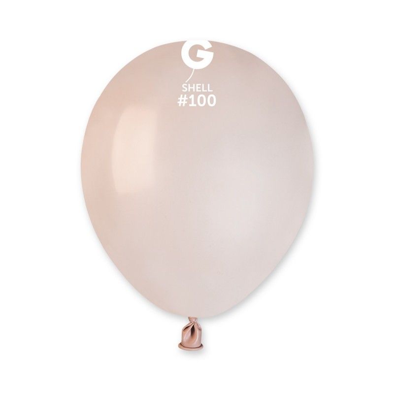 5&quot; Latex Balloon- Shell #100 - A50