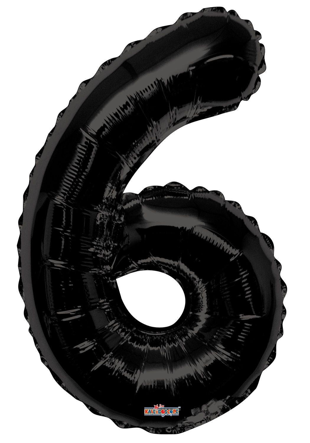 34&quot; Black Foil Number &quot;6&quot; Balloon