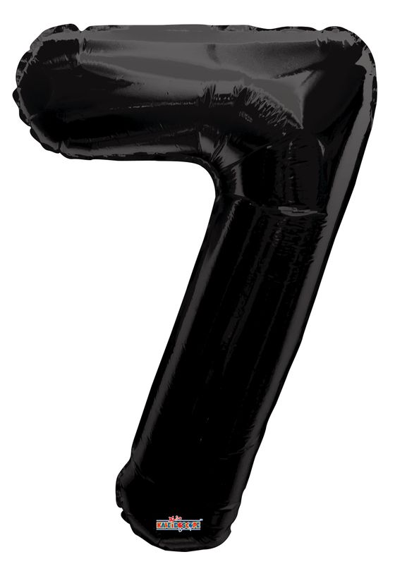 34&quot; Black Foil Number &quot;7&quot; Balloon