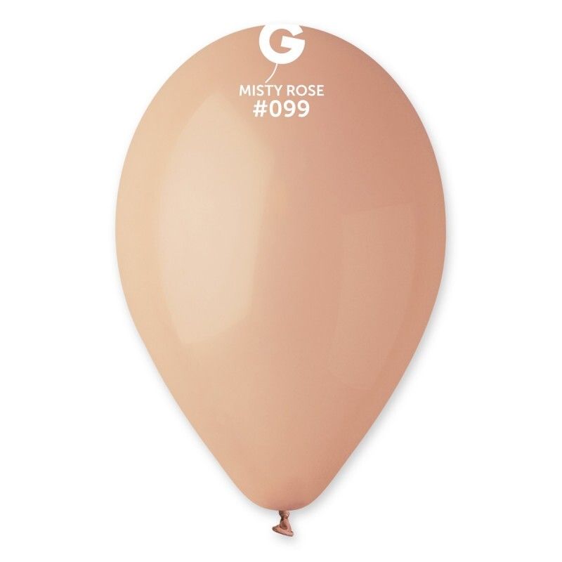 12 Misty rose colored Gemar 12" latex balloon