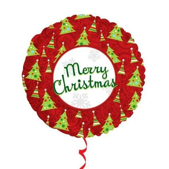 17"MERRY CHRISTMAS AND TREES